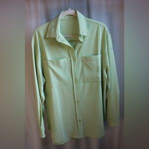ALO Yoga Light Green Button Down Shirt